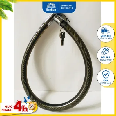 Khoá dây an toàn tuyệt đối siêu bự (dây dài 85cm đường kính cáp 25cm) khoá xe đạp xe máy khoá cổng - khoa xe dap - khoa xe may - khoa thang dia - khoa cong