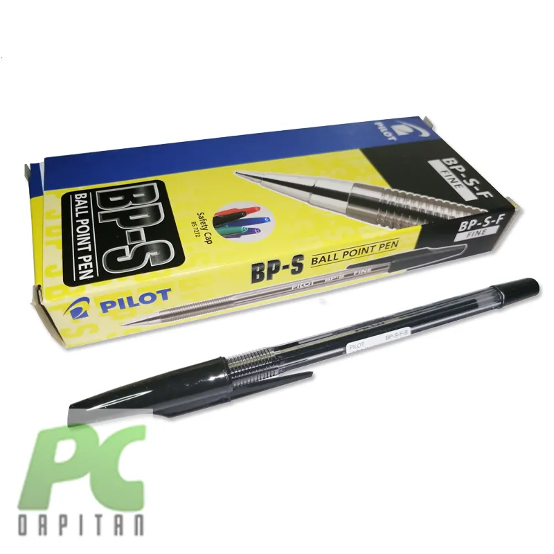 PILOT BALL POINT PEN BP-S FINE BLACK [1 DOZEN]