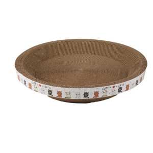 Cat Scratch Board Nest Bowl-Shaped Basin Oversized Round Claw Grinder Corrugated Carton No Scraps Toys Supplies