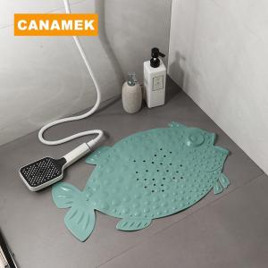 【CANAMEK】 Bathroom Anti-slip Mat Shower Room Foot Rubbing Dead Skin Massage Foot Mat Home Bathroom Bath Suction Cup Floor Mat