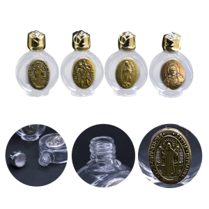 15ml Holy Water Bottle Christian Catholic Blessed Baptism Water Bottle Glass Empty Bottles for Christian Religious Party