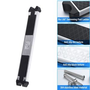 【Free shipping】Pool Ladder Rung Steps Replacement Stainless Steel Pedal Anti Slip Swimming Pool
