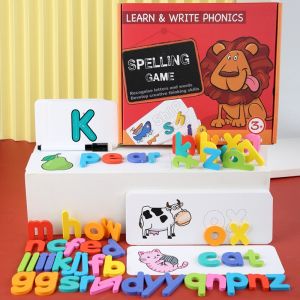 Mainan anak latihan menulis write phonics spelling game marun