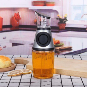 Oil and vinegar dispenser cooking and vinegar seasoning bottle with no drip spout 500ml glass bot/SM