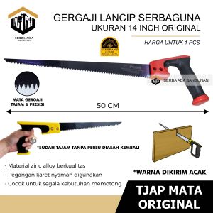 Gergaji Kayu Lancip Teflon 14 Inch 350mm Hand Compass Saw Wood 14" Tjap Mata