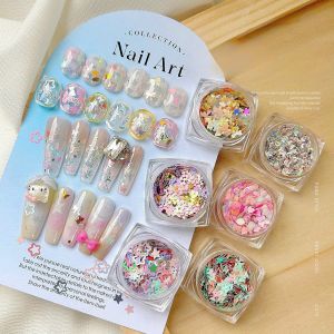Set phụ kiện trang trí ẩn nail 6 hủ siêu xinh