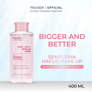 Wardah Perfect Bright Tone Up Micellar Water - Micellar Water dengan Micelles Pencerah 100ml 240ml 400ml