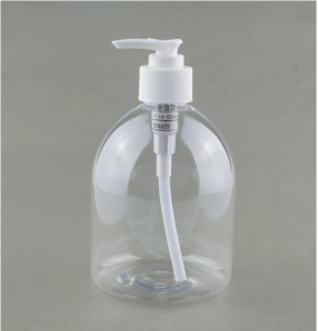 1pc Empty Pump Bottle Clear Bottle Multipurpose Empty Refillable Pump Bottle 500ml For Hand Soap Shampoo Lotion