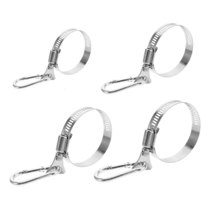 Adjustable Flagpole Bracket Clamp Wind Resistant For Secure Windproof Mounting Stainless Steel Quick Installation Tool