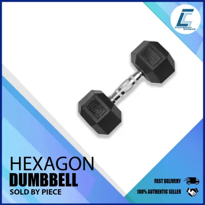 Hex Dumbbell With Chrome Handle 7kg - Sold by Piece