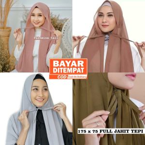 Jilbab hijab jumbo pasmina kerudung tali
