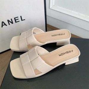 LM Women Summer Slippers Weave Design Casual Sandals Soft Sole Anti-Slip Fashion Outdoor YT-2410
