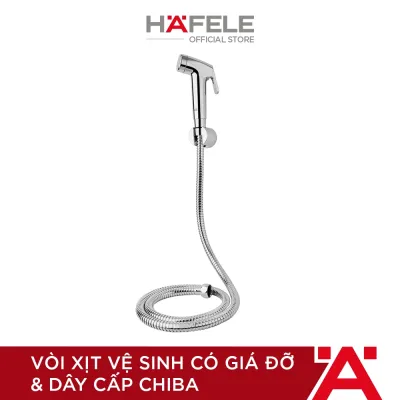 Vòi xịt vệ sinh có giá đỡ và dây cấp Chiba Hafele 589.34.920