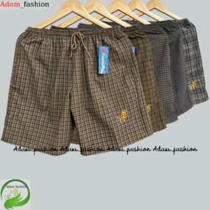 Quần đùi nam mặc nhà ( con hươu)  quần mặc nhà chát kaki không co giản  có 2 túi khóa kéo 2 bên va 1 túi sau nắp dán Adam1995@