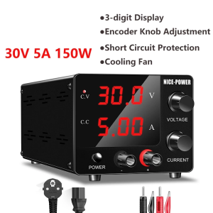 Kuaiqu digital Dc power supply 24V 48V 60V 72V 100V ปรับแรงดันไฟฟ้าม้านั่งปรับแหล่งจ่ายไฟสลับที่ตั้งไว้เปิด/ปิดกระแส