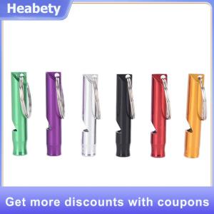 【Heabety】 Metal Whistle Pendant With Keychain For Survival Emergency Mini Size Whistles