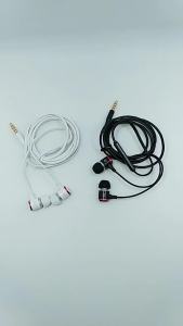 Extra Bass Stereo Metal Earphone With Mic Noise Cancelling Wired Earfon Earpiece Headset Universal 3.5mm Headset Wired