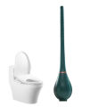 Hygienic Toilet Brush Flexible Toilet Brush Flexible Silicone Toilet Bowl Brush Set with Wall Mount Easy Cleaning No Tangling Hair Modern Design Perfect for Homes. 