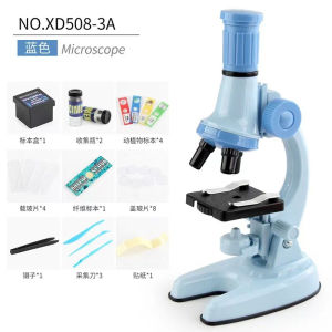Elecstore【COD】1200X Mikroskop Biologi Mainan Mikroskop LED Kit Lab Rumah Sekolah Ilmu Pendidikan Mainan untuk Anak-anak