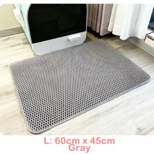 TRENY BIG SIZE Waterproof Pet CAT LITTER MAT EVA Double Layer Box Pasir Tandas Kucing Pads Anti Splash