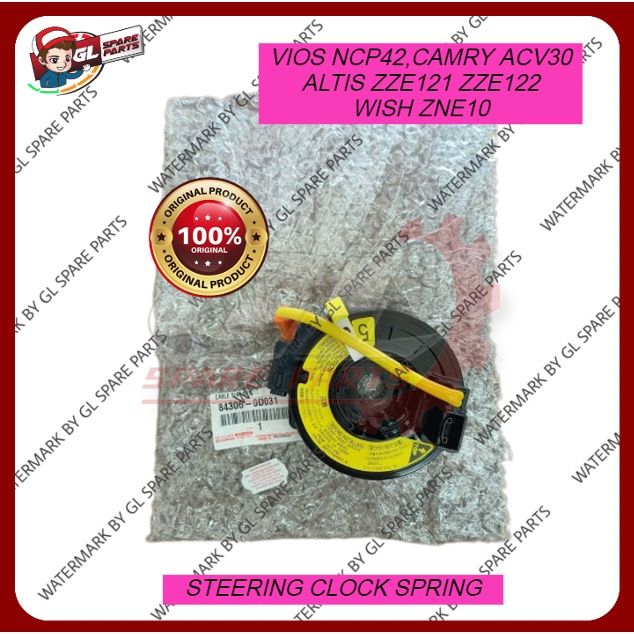AIR BAG STEERING CLOCK SPRING ORIGINAL TOYOTA VIOS NCP42 CAMRY ACV30 ...
