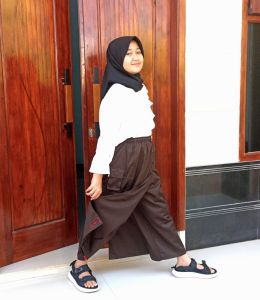 rok celana anak warna coklat tua/rokcel anak pramuka