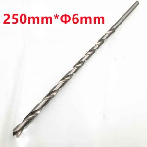 MKEB 1Pcs Length 160-300mm Extra Long Drill Bit HSS Steel Straight Shank Drilling Tool Diameter 2-6mm Power Tool for Wood Aluminum Plastic
