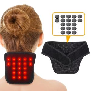 LMS70 Self-heating Technology Self Warming Cervical Collar Quickly Heating 9/19 ic Stones Neck Protect Band High-quality Cervical Protection Neck Support Belt Daily Use