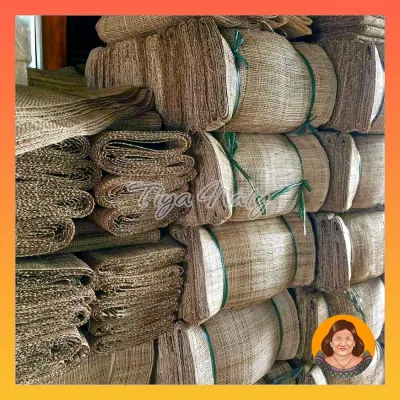 TIYA NATY 10-Yard Abaca Burlap Mat Sinamay Sheet Backdrop DIY Flower Arrangement Bouquet Gift Wrap