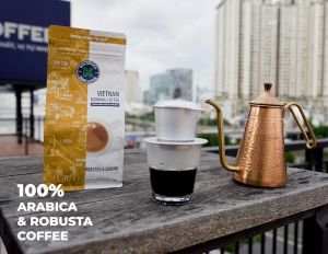 [MUA 3 TẶNG 1] Cà Phê Rang Xay Nguyên Chất K Vietnam Morning Coffee 454g (20% Arabica và 80% Robusta) - Thương Hiệu COFFEE
