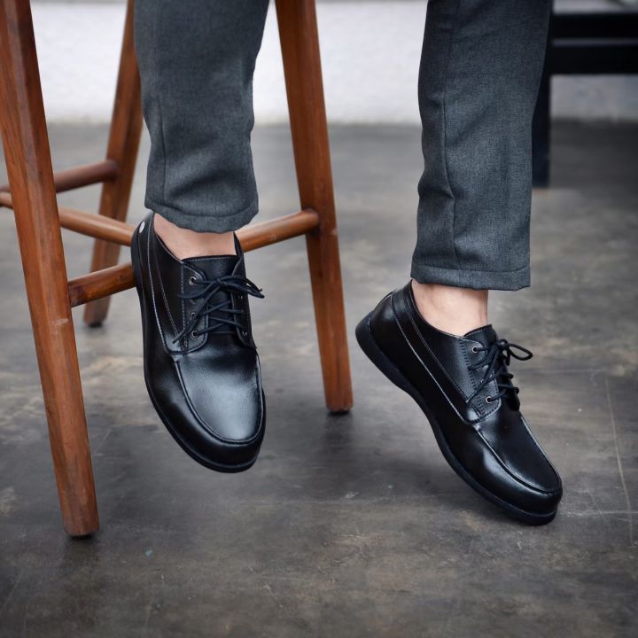 RIONZ ARSEN Sepatu Pantofel Pria Kulit Pantofel Santai Formal Handmade  Sepatu Slip On Tanpa Tali Kantor