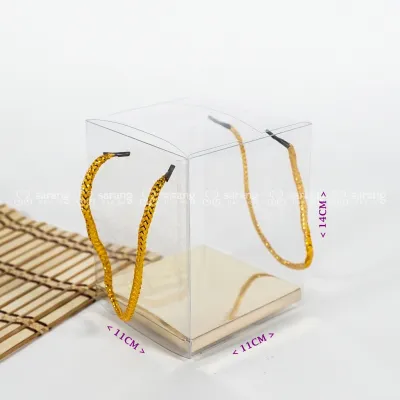 10pcs DIY PVC Doorgift Box Transparent Goodies box Kotak Plastic Cup Cake Wedding Gift Hidden Box Kotak Glassware
