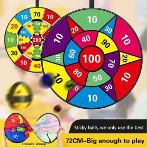 【24H】Dart Board Toys Children Throwing Cloth Darts Sticky Ball Target Kids Dart Ball Game Toy Educational Fabric Sticky Game