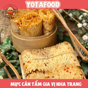 Mực cán tẩm gia vị Nha Trang loại ngon - hũ pet 300gram ( Thơm dai - đậm vị ) | Yotafood