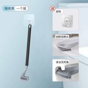 Highlander Long Handle TPR Toilet Brush with New Brush Head Design for Enhanced Cleaning Experience in Bathroom Setting