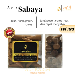 Buhur Kerucut Ameer Oud Musky Rose Sabaya Saudi Arabia Aromaterapi Dupa