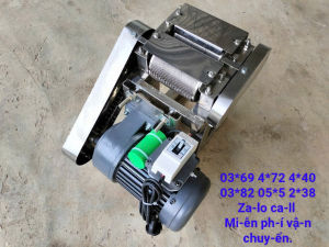 Máy thái da heo chạy điện motor 400w