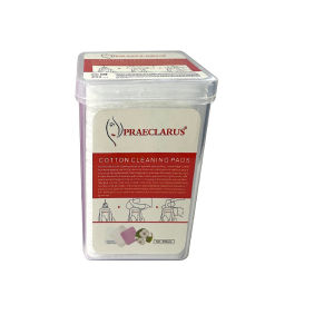 PRAECLARUS 200ชิ้นผ้าสำลีฟรีขนตากาว Remover ผ้าฝ้ายผ้าเช็ดทำความสะอาดขวดปากปัดน้ำฝนป้องกันการอุดตันกาวแผ่นทำความสะอาดพร้อมกล่องแต่งหน้าเครื่องมือ