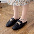 Dép sục nhựa nữ giả da 2cm- Giày sục lười quai xích đi mưa iDÉP - SL039. 