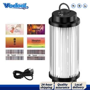 โคมไฟ LED แบบพกพา 5 โหมดแสงและแบตเตอรี่ 2000mAh สำหรับการเดินป่าและการใช้งานฉุกเฉิน