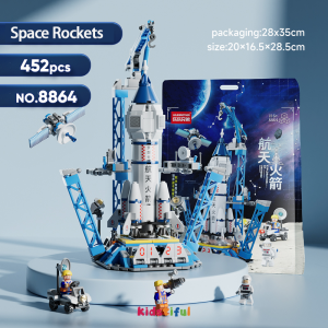 1000Pcs Blocks Toys Large Space Shuttle Rocket with Astronaut Minifigures Building Blocks Educational Toys for Kids