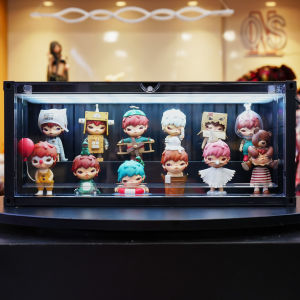 container box ตู้คอนเทนเนอร์ใส่โมเดล ตู้ไฟใส่โมเดล ตู้โชว์โมเดล ซ้อนทับได้ ใส่โมเดล popmart arttoy wcf