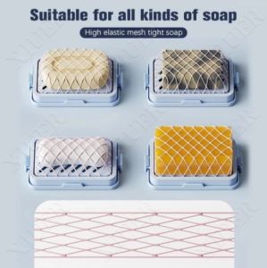 HakisShop-High Elastic Mesh Soap Bubble Box Plastic Soap Dispensers Holder Universal Soap Buddle Case
