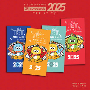 Bao lì xì tết 2025 FUTUREBOOK 90x70 mm 5 bao/ xấp - Tài Lộc L185