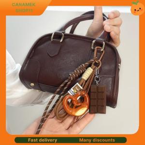 ❣️❣️❣️ Braided Rope Bag Pendant Alkaline Water Bread Keychain Pendant Cute Bag Pendant Chocolate Pendant
