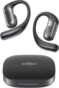 SHOKZ OPENFIT PRO with Open-Ear Earbuds with Noise Reduction & Dolby Atmos. T010-ST-BK/Black & T010-ST-WT/White. Up to 50H playtime Bluetooth 6.1 IP55.