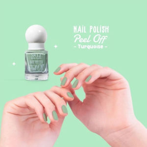 Kutek Halal SR12 Nail Polish Peel Off Pewarna Kuku Waterbased Cepat Kering