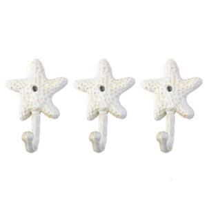 Sturdy Iron Wall Hook Set Coastal Farmhouses Styles Metal Coat Rack Alternative