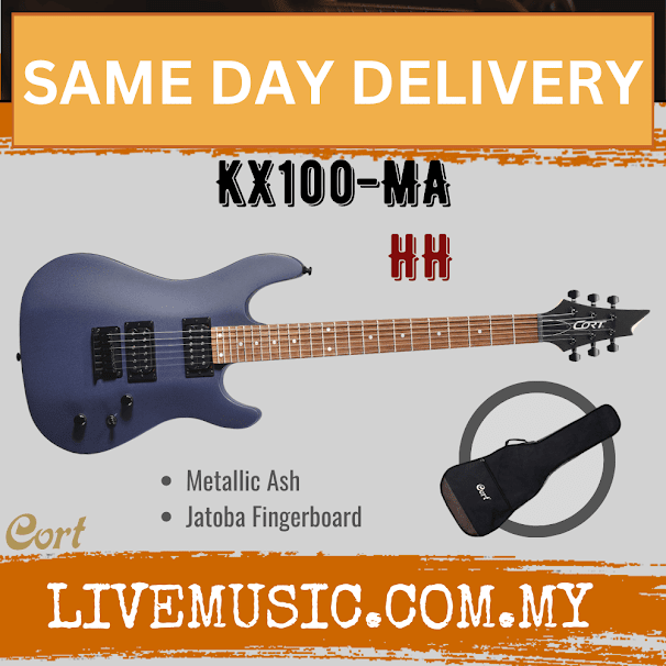 Cort KX100 E-Gitarre – Serie KX, Farbe Iron Oxide, Rechtshänder, Hochwertige Ausführung