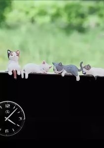 Cat Accessories Car Interior Decoration Multistyle Animals Shape Cartoon Resin Cat Ornament
